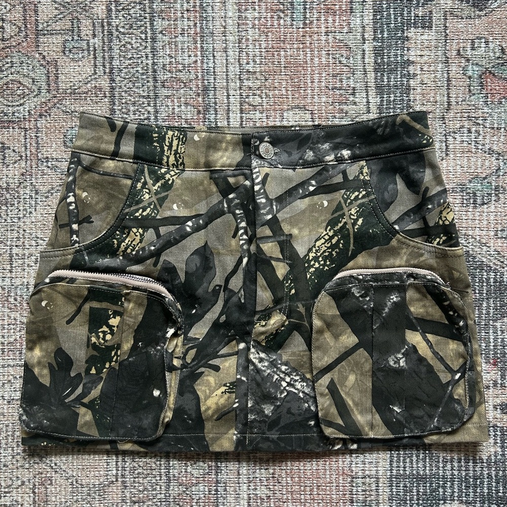 Fashion nova camo mini skort. Never worn
